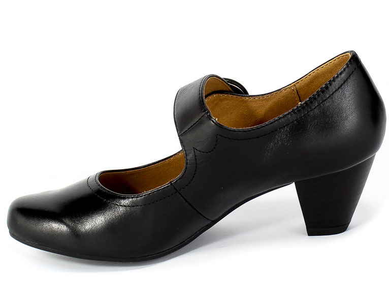 Czółenka Caprice 9-22403-25 022 Black Nappa Czarny Skóra