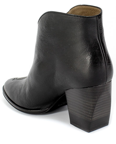 Botki Wonders M-4133 Vacheta Negro Czarny Skóra