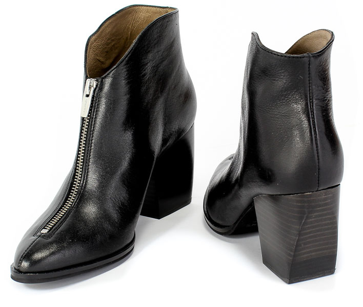 Botki Wonders M-4133 Vacheta Negro Czarny Skóra