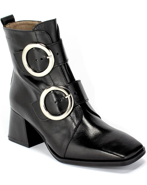 Botki Wonders H-4306 Iseo Negro Czarny Skóra