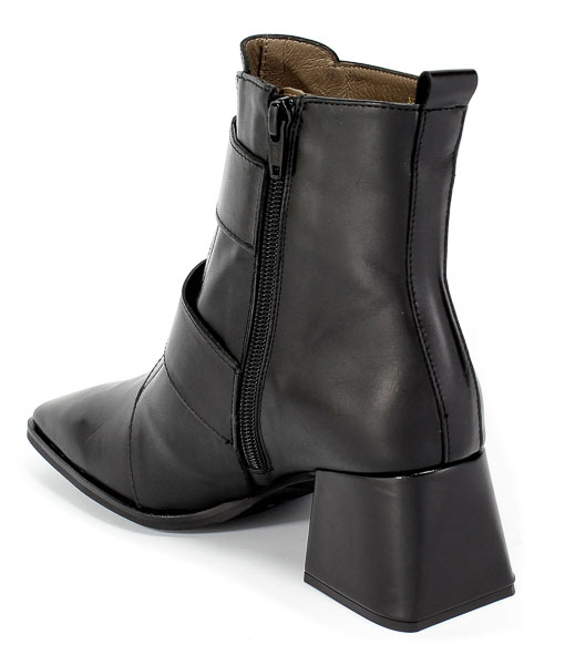 Botki Wonders H-4306 Iseo Negro Czarny Skóra