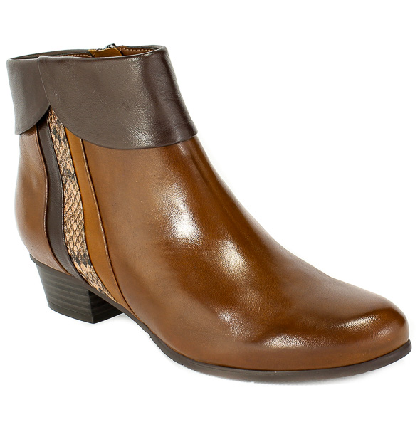Botki Piazza 962265 Cognac Brąz Skóra