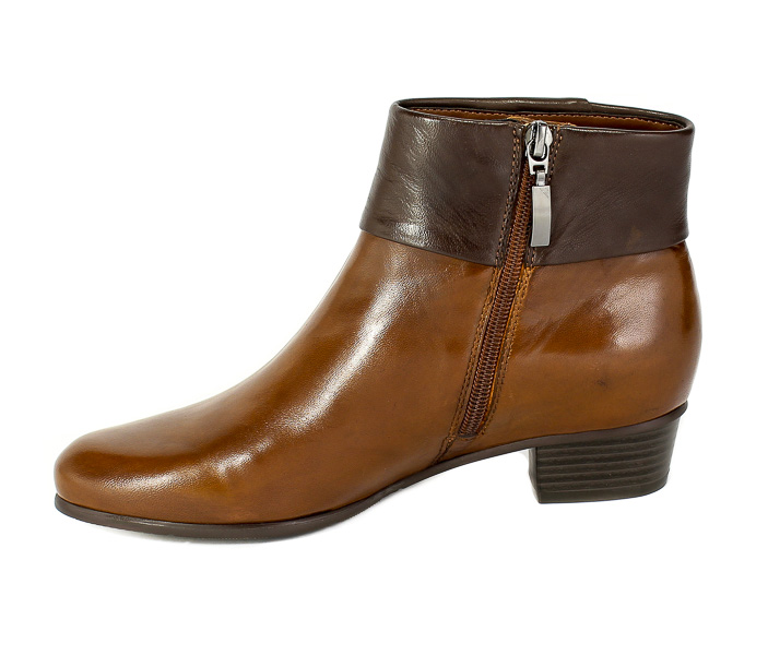 Botki Piazza 962265 Cognac Brąz Skóra