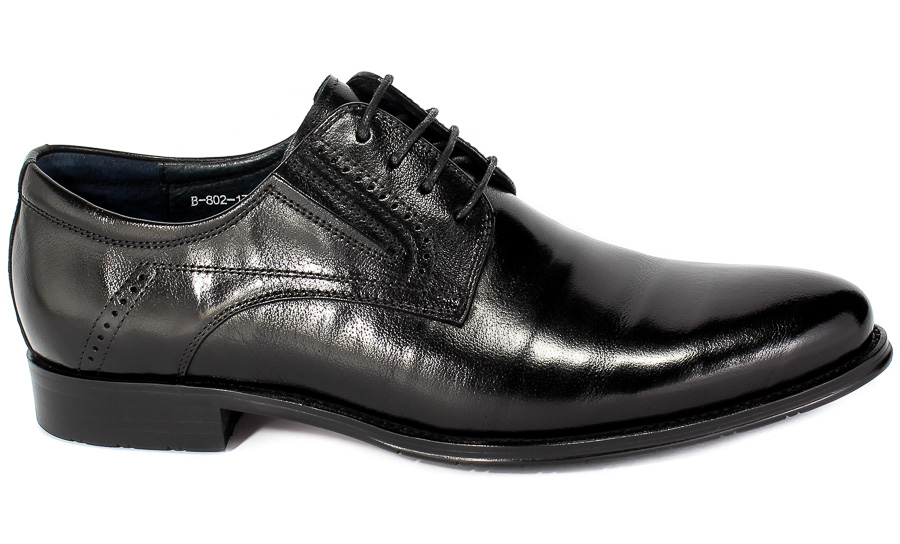 Półbuty Brooman B-802-179 Black Czarny Skóra
