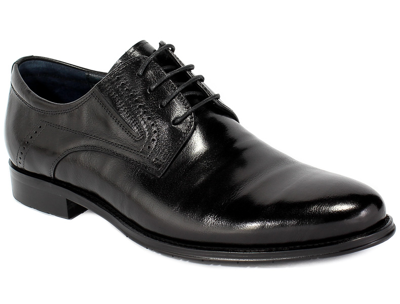 Półbuty Brooman B-802-179 Black Czarny Skóra
