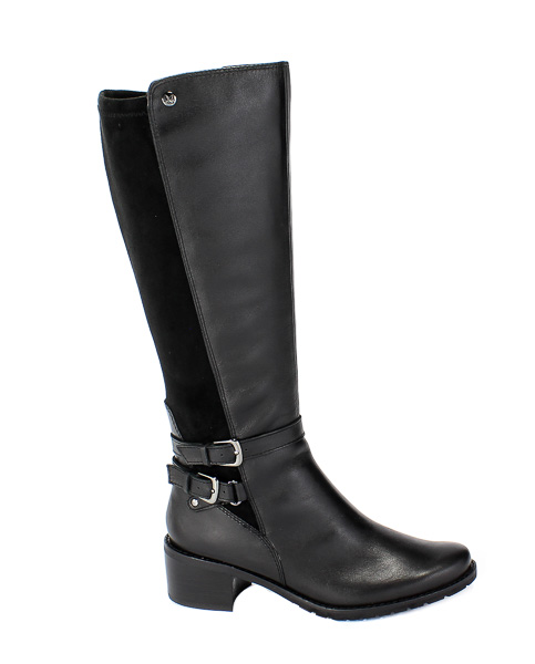 Kozaki Caprice 9-25517-25 019 Black Comb Czarny Skóra