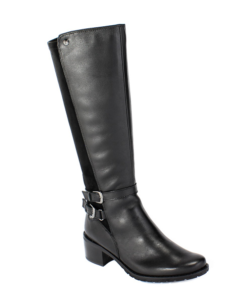 Kozaki Caprice 9-25517-25 019 Black Comb Czarny Skóra