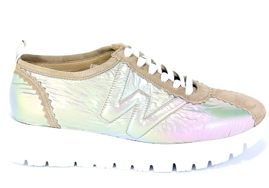 Półbuty Wonders A-2403 Ante Taupe Nylon Pearly
