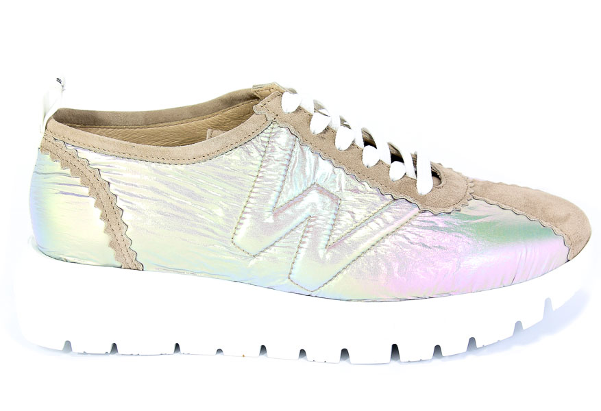 Półbuty Wonders A-2403 Ante Taupe Nylon Pearly