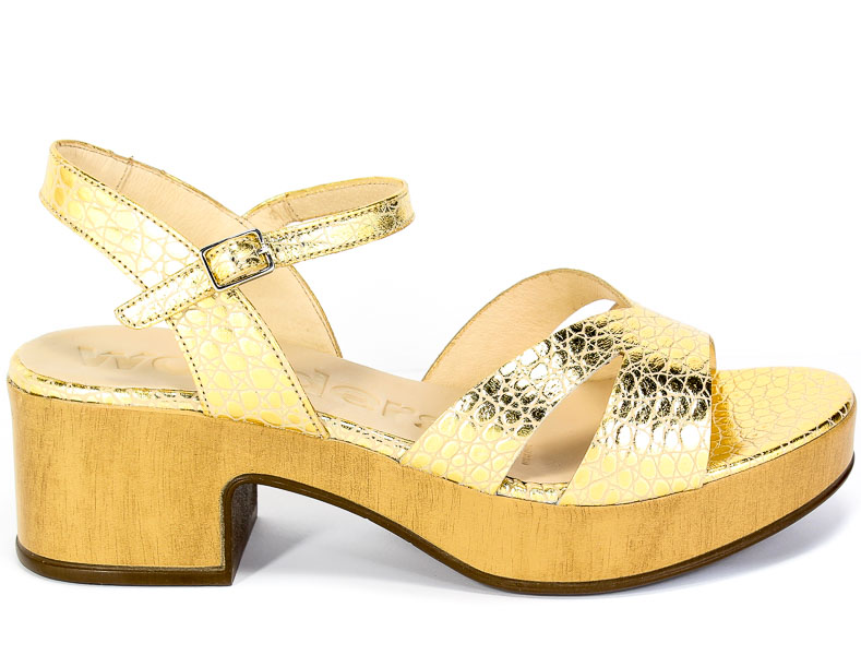 Sandały Wonders D-8810 Astro Golden