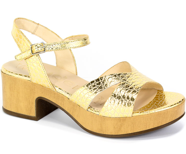 Sandały Wonders D-8810 Astro Golden