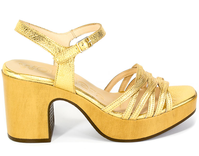 Sandały Wonders L-1004 Wash golden