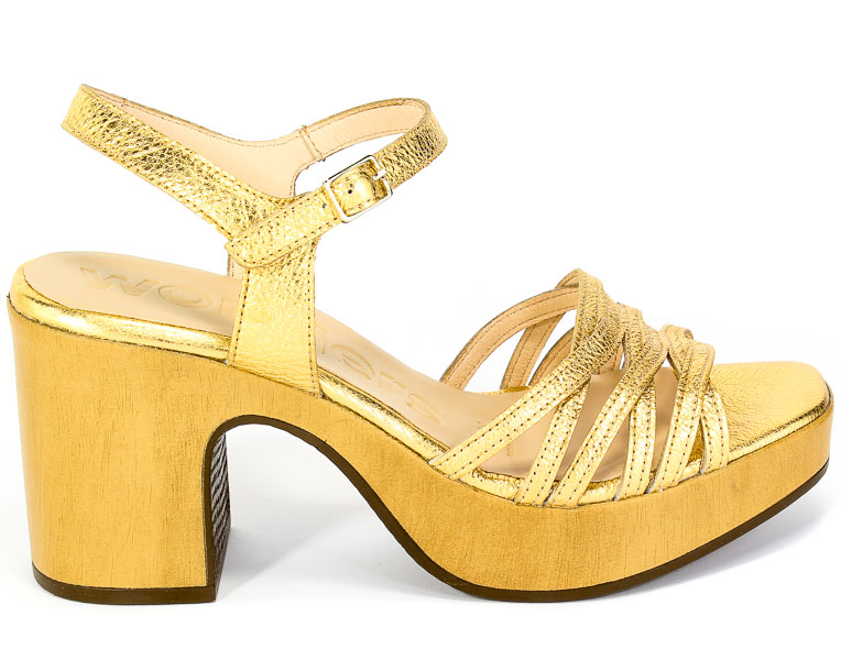 Sandały Wonders L-1004 Wash golden