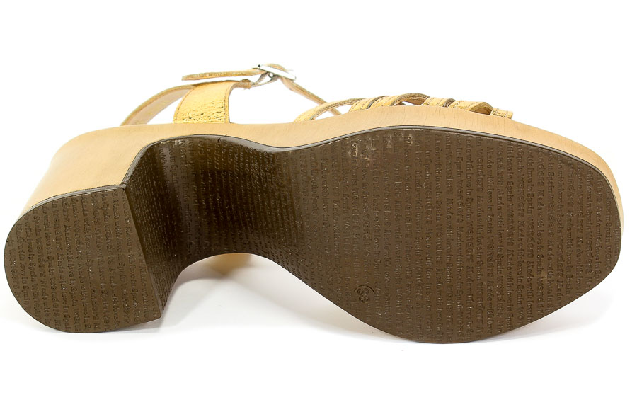 Sandały Wonders L-1004 Wash golden