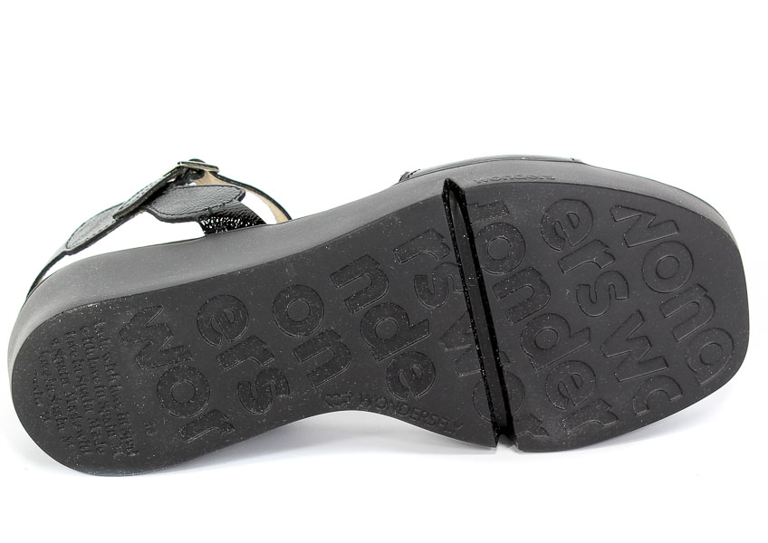 Sandały Wonders B-7901 Lack Negro
