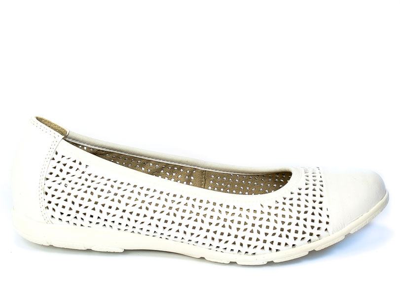 Baleriny Caprice 9-22151-26 102 White nappa