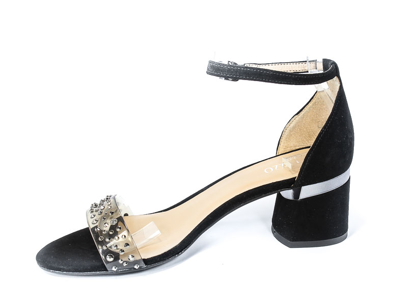 Sandały Palazzo 4819-8Z-N Zamsz czarny