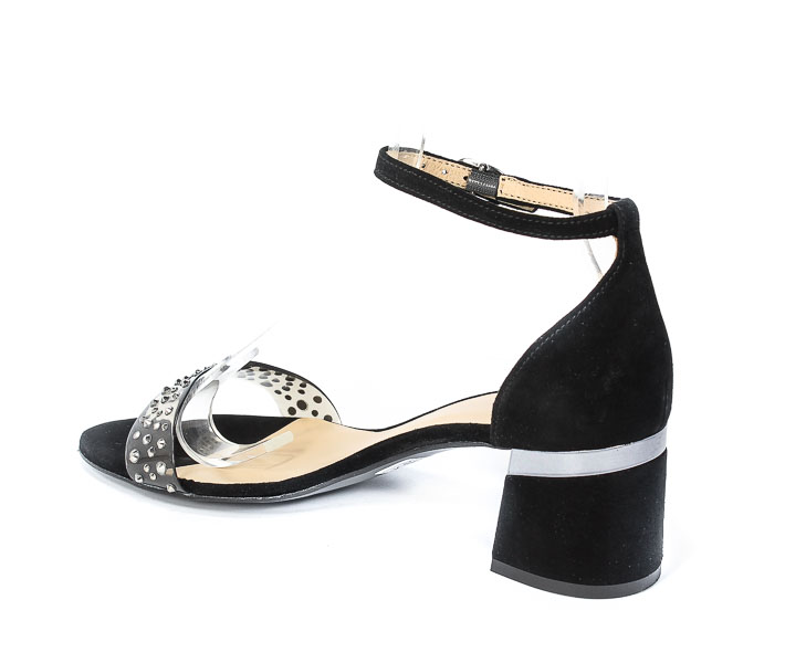 Sandały Palazzo 4819-8Z-N Zamsz czarny