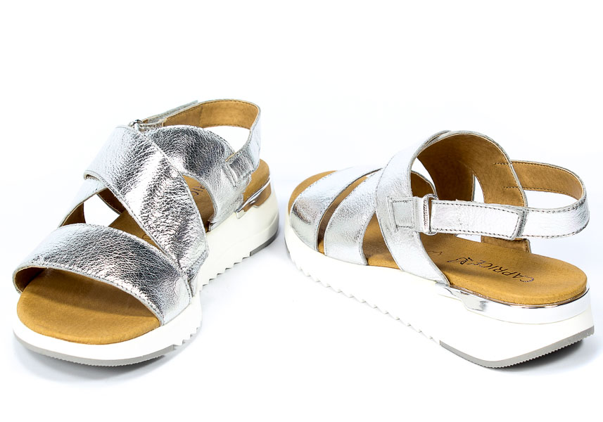Sandały Caprice 9-28702-26  920 Silver Metal