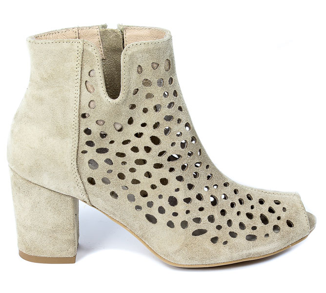 Botki Exquisite 1184 Beż Welur
