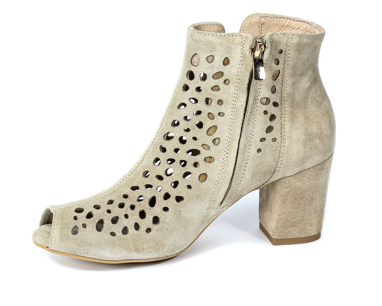 Botki Exquisite 1184 Beż Welur