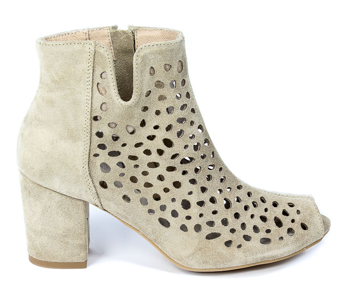 Botki Exquisite 1184 Beż Welur