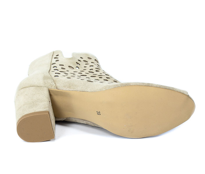 Botki Exquisite 1184 Beż Welur