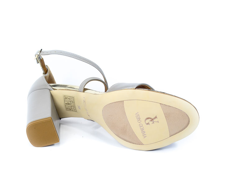 Sandały Prestige 2072 OBL-W Szare Lico