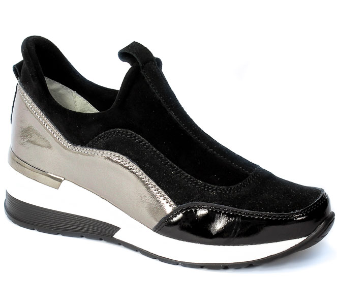 Sneakersy Vinceza 21-7780 BK Czarny-Pewter