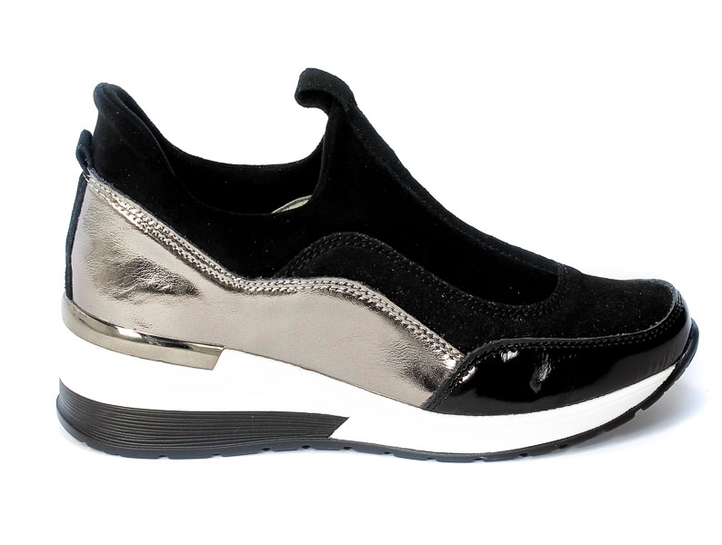 Sneakersy Vinceza 21-7780 BK Czarny-Pewter
