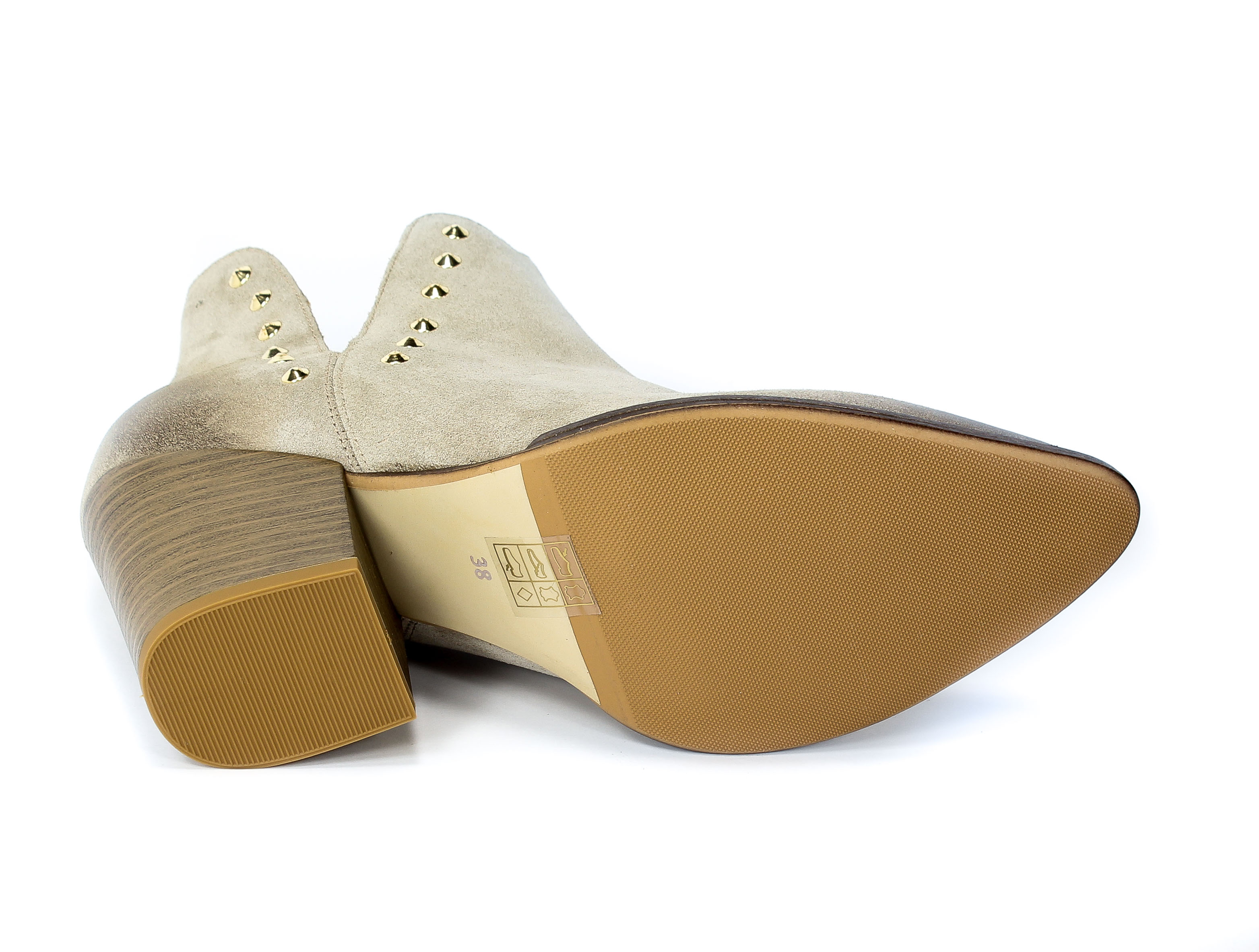 Botki Damiss DS-471 Capuccino welur