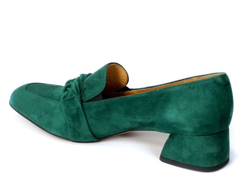 Mokasyny Bravo Moda 1936 Green zamsz