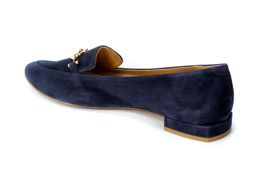 Mokasyny Bravo Moda 1949 Blue zamsz