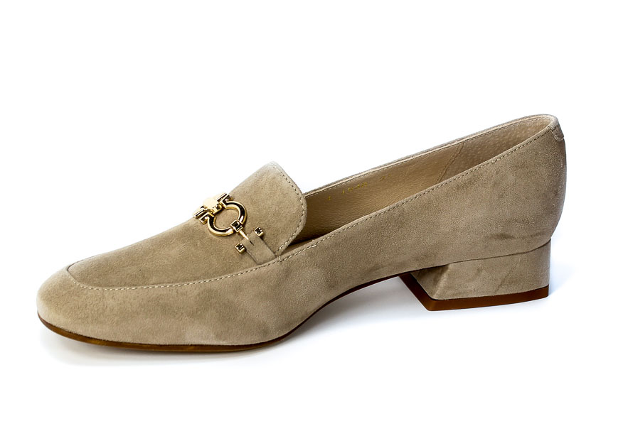 Mokasyny Bravo Moda 1948 Beż zamsz