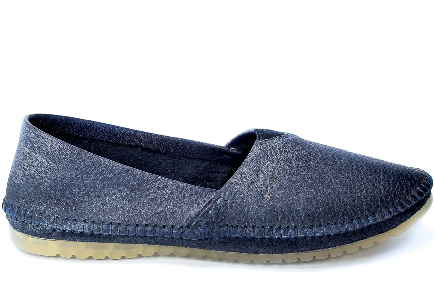 Baleriny Maciejka 01930-17 00-0 Granat Jeans