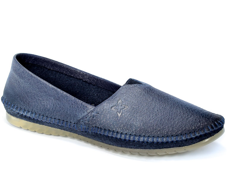 Baleriny Maciejka 01930-17 00-0 Granat Jeans