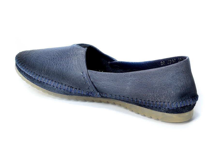Baleriny Maciejka 01930-17 00-0 Granat Jeans