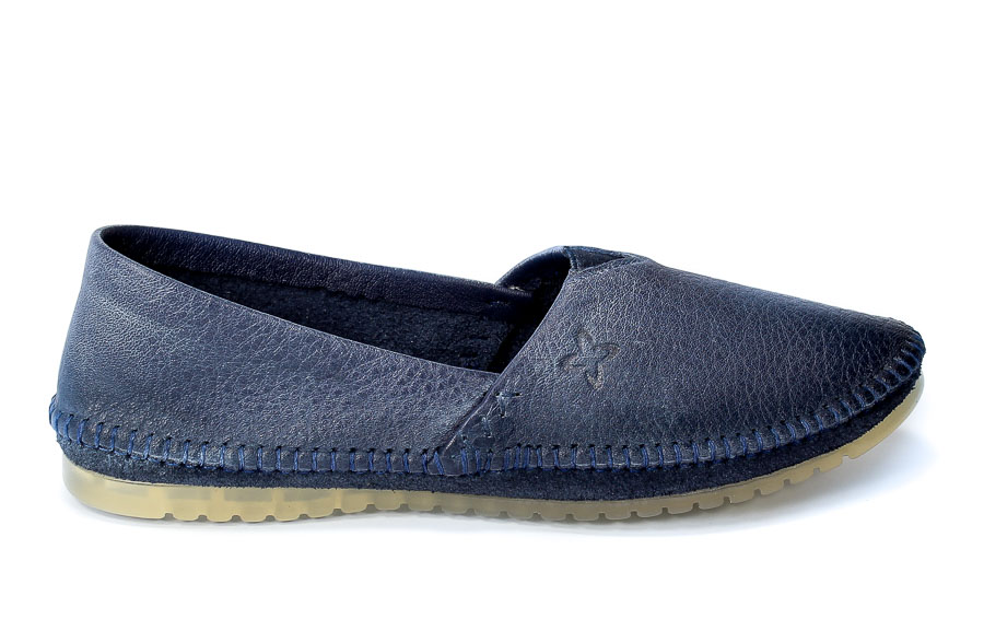 Baleriny Maciejka 01930-17 00-0 Granat Jeans