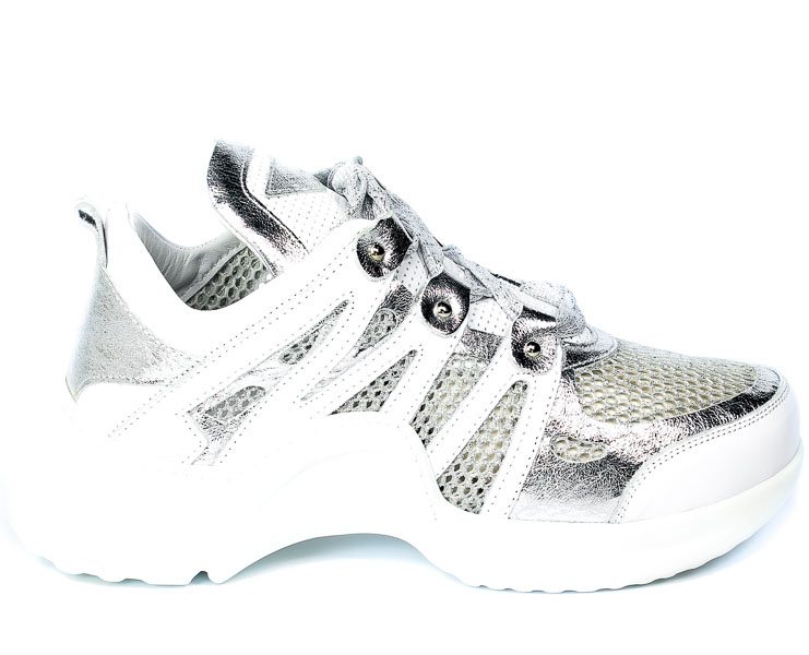 Półbuty Boccato 135-086-02-96 White Silver