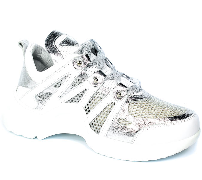 Półbuty Boccato 135-086-02-96 White Silver