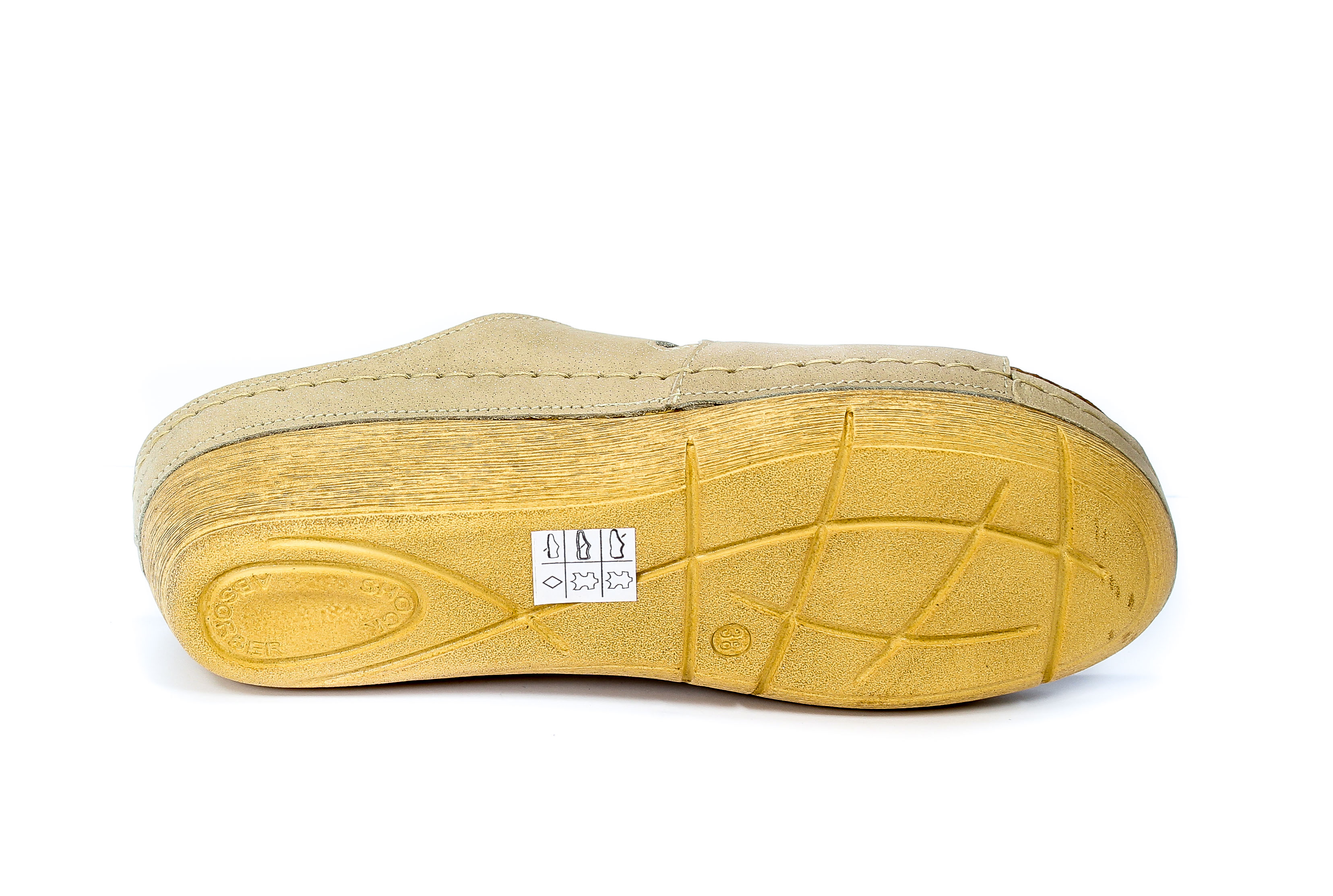 Klapki Contes 552 Beżowy Nub