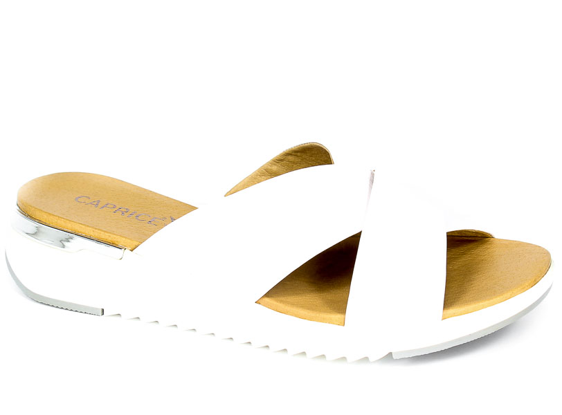 Klapki Caprice 9-27200-26 122 White Naplak
