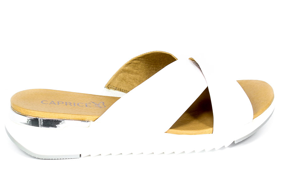 Klapki Caprice 9-27200-26 122 White Naplak