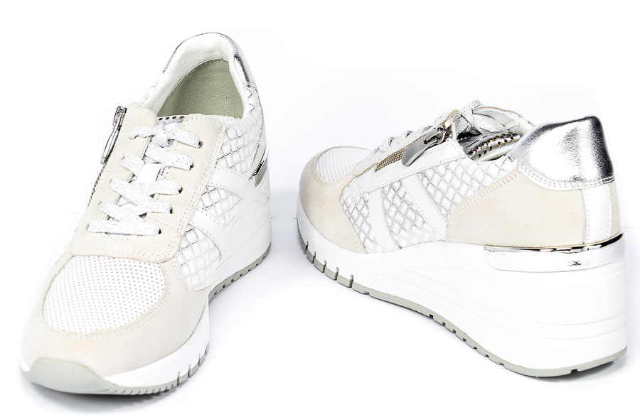 Sneakersy Marco Tozzi 2-23765-26  111 OFFWhite Comb