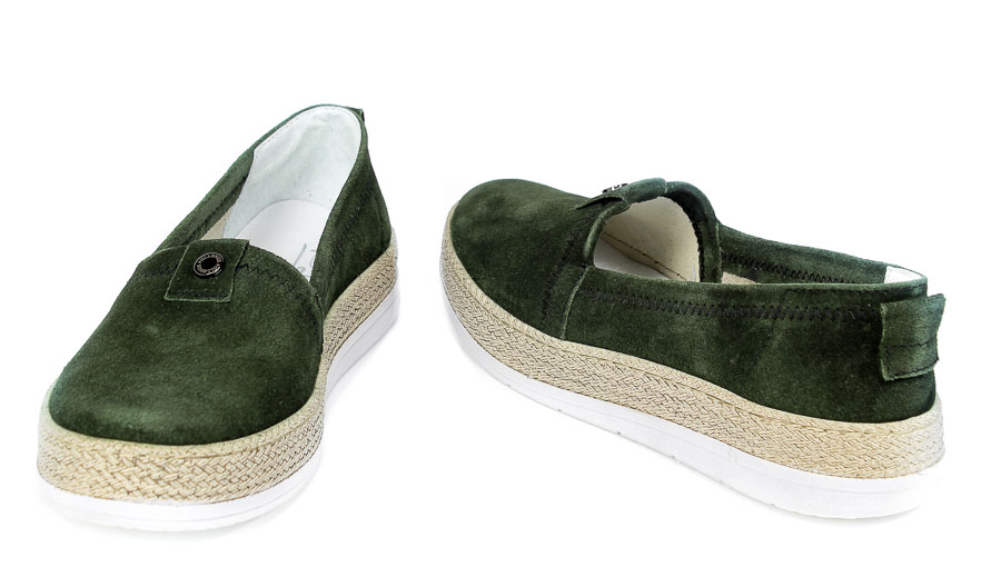 Espadryle Pollonus 5-1178-008 Zielony G