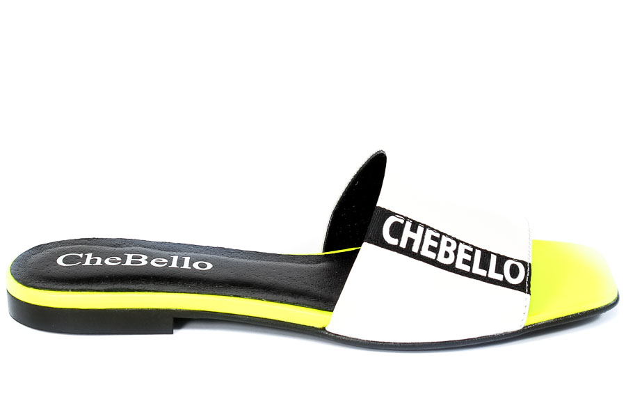 Klapki CheBello 2496-196 Biały