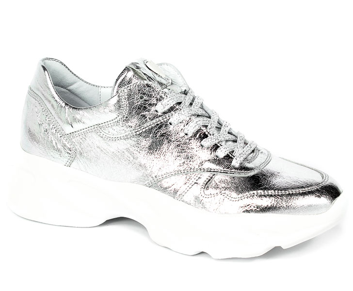 Sneakersy Chebello 2577-039 Srebrny