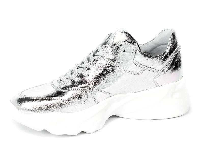 Sneakersy Chebello 2577-039 Srebrny