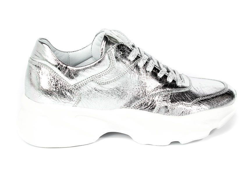 Sneakersy Chebello 2577-039 Srebrny