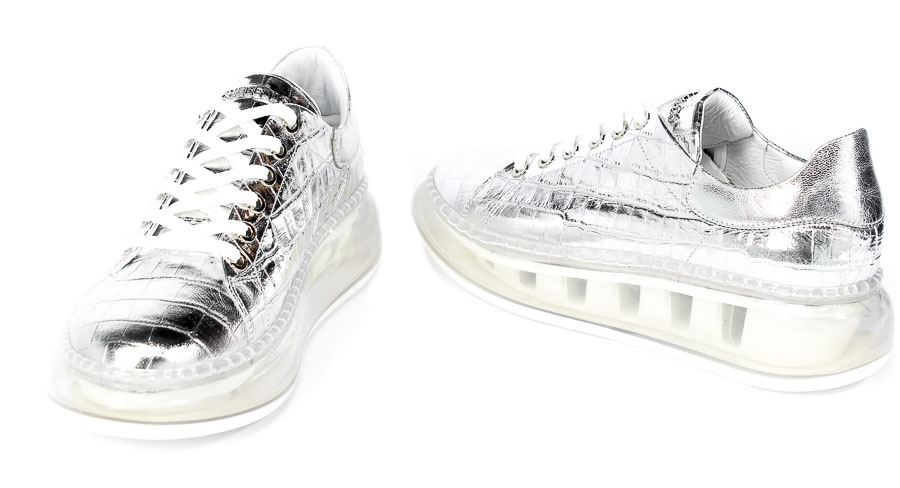 Sneakersy Chebello 2641-339-329 Srebrny